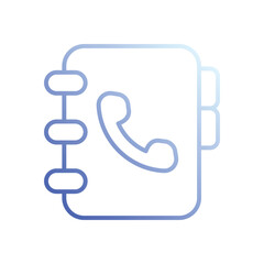 Fototapeta premium Phone Book icon vector stock illustration