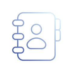 Contact icon vector stock illustration