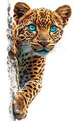 Fototapeta premium Animals, Nature, Art, Image, with White Background, for Printing Stickers, T-Shirt Print, Cap, Mug, Slipper, Mousepad