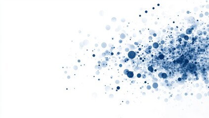 Abstract digital wave with halftone dots in blue and white creating a futuristic and dynamic design