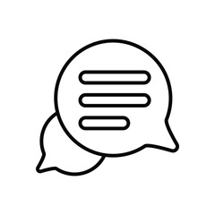 Chat icon vector stock illustration