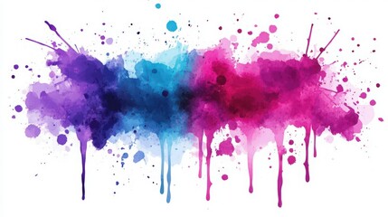 Fototapeta premium Vibrant Watercolor Splash Background with Colorful Gradient Effect