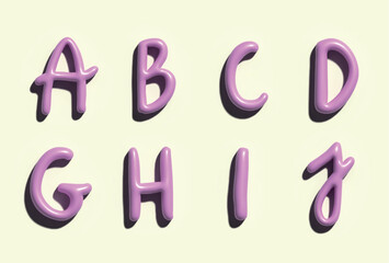 inflatable newspaper letters alphabet plastic effect