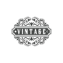 Illustration Design Template Vintage Hand Drawn Banner, Design Vector