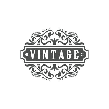 Illustration Design Template Vintage Hand Drawn Banner, Design Vector
