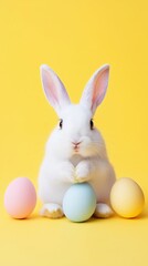 easter bunny and eggs