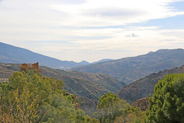 Lanjarron castle in the Alpujarra, Spain