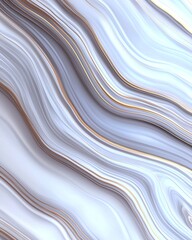 Elegant Abstract Marble Texture with Gold and Silver Swirls