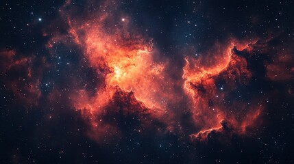 Obraz premium Nebula-like patterns in chemical reactions