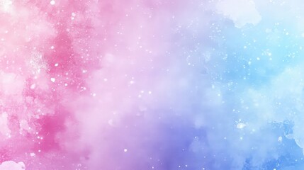 Fototapeta premium Pastel Watercolor Background with Glittering Sparkles for Dreamy Designs