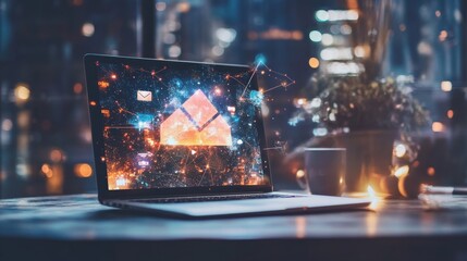 Business person checking email inbox, organizing and prioritizing messages for better productivity. Learn smart email techniques for effective communication. UUID