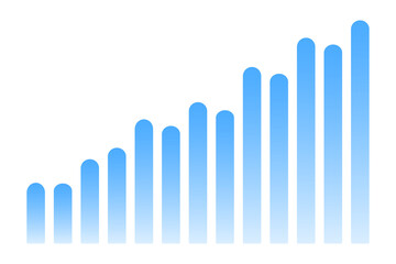 Column chart, business illustration