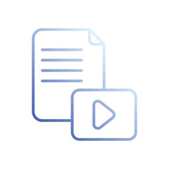 Playlist icons vector stock illustration.