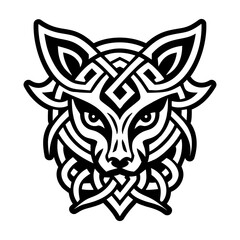 A glyph style icon of totem animal symbol