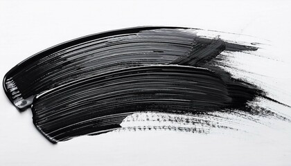 black paint on the white