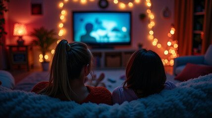 Lights dim for movie night ambiance