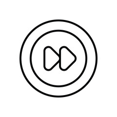 Rewind icons vector stock illustration.