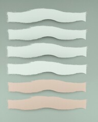 Pastel Textured Strips on Soft Green Background: Abstract Minimalist Design