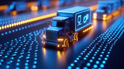 Autonomous Truck Navigating Digital Highway Network