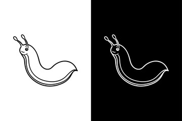 Fototapeta premium Slug icon vector on White Background ,Vector Art Illustration on white background.