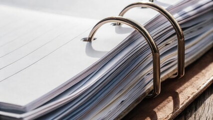 A closeup of safety data sheets SDS neatly organized in a binder with tabs clearly indicating categories of chemicals and their corresponding safety information.