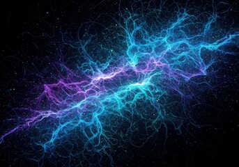 Fototapeta premium A futuristic digital abstract background that can be used to showcase technological innovations, AI, and digital storage systems.