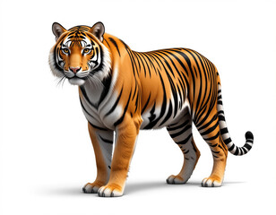 Naklejka premium Striped Majesty: Tiger