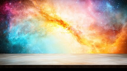 Cosmic Nebula Tabletop Background