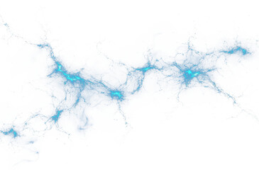 PNG Glowing blue connections and nodes abstract pattern digital.