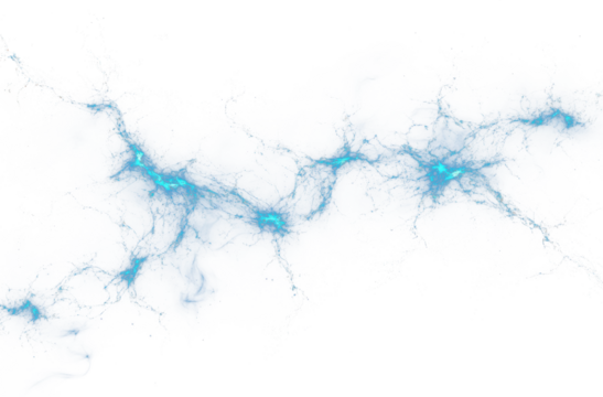 PNG Glowing blue connections and nodes abstract pattern digital. - Powered by Adobe