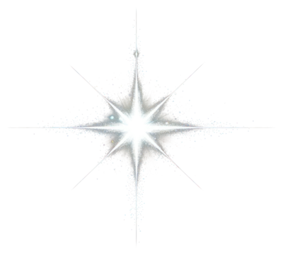 PNG Four-point star light flare illumination phenomenon fireworks.