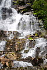Tvindefossen - waterfall in Norway.