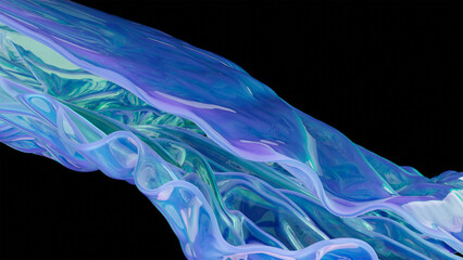 Flowing dispersed colored glass abstract background