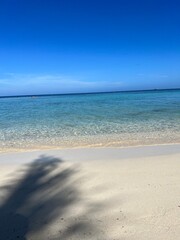 Fototapeta premium sand beach and blue sky