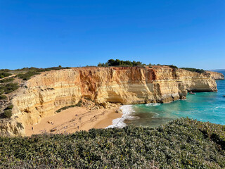 Obraz premium Algarve Coast at Benagil Beach