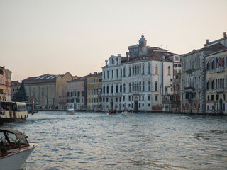 Grand Canal in city of Venice, Italy