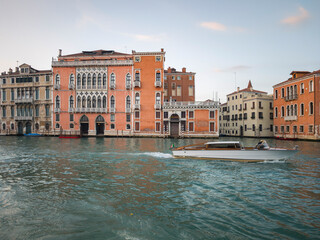 Grand Canal in city of Venice, Italy