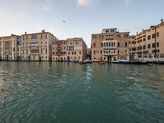 Grand Canal in city of Venice, Italy