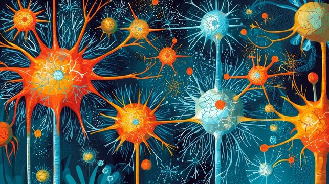 FND Functional Neurological Disorder Functional Neurological Disorder FDN Colorful abstract representation of neurons.