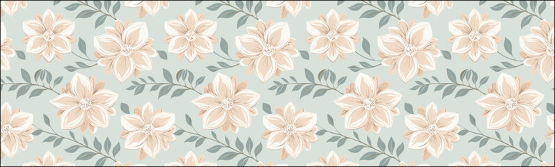 Obraz premium Watercolor floral pastel background vector illustration