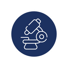 Microscope icon vecto stock illustration