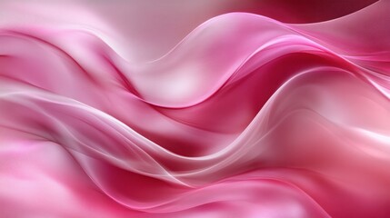 Obraz premium Pink abstract waves flowing, digital art background, website design