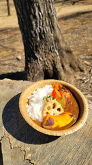 野菜たっぷりカレーライス／Curry rice with plenty of vegetables／야채 듬뿍 카레라이스