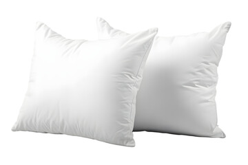 White pillows isolated on transparent background PNG