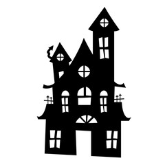 Haunted House Silhouette