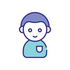 Student icon vecto stock illustration