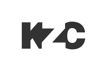 KZC logo design. Initial letter K Z C bold font style for tech startups, consulting, corporate branding. Creative company name, headlines typography identity, trendy logotype.