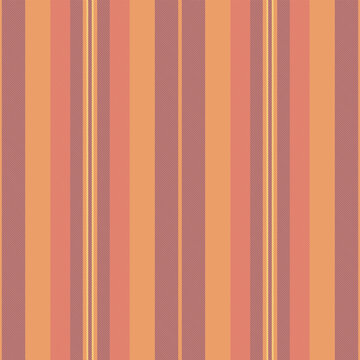 Copular pattern vector background, vivid fabric texture stripe. Broup textile vertical lines seamless in orange and magenta colors.