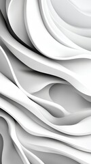 Obraz premium Abstract grayscale image featuring flowing, layered curves creating a dynamic and elegant design. Perfect for modern, minimalist projects.