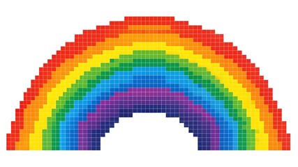 Pixelated Rainbow Arc